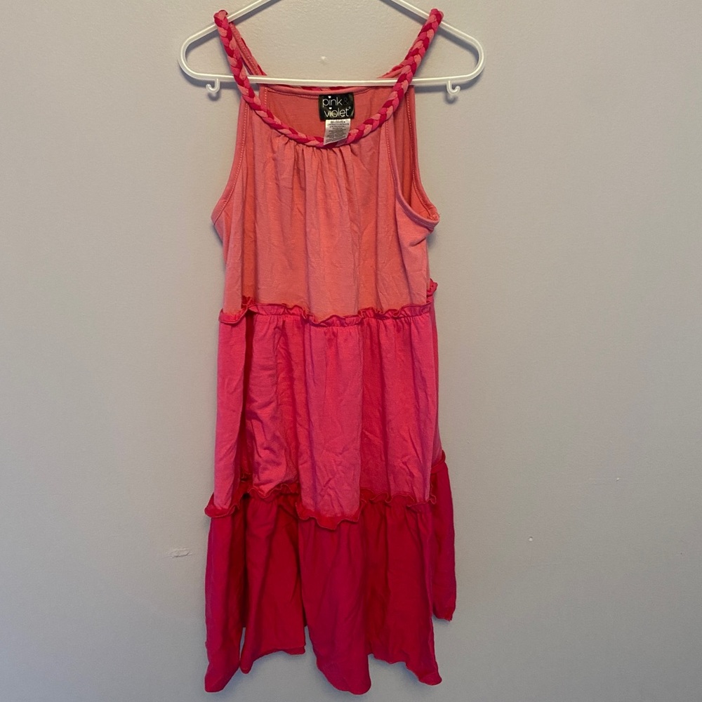 Pink midi dress